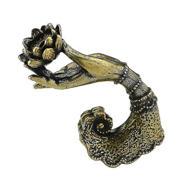 1 st Buddha Hand-formad rökelsebrännare i koppar