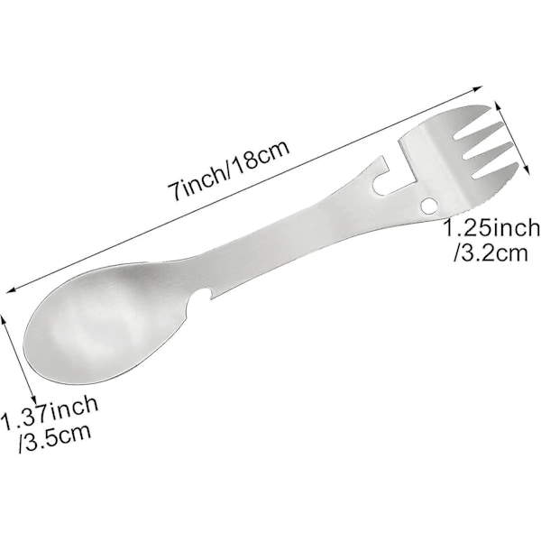 2-pack Camping Multifunktionssked Flasköppnare