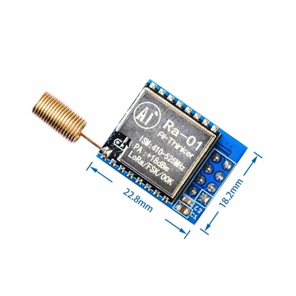 Ra-01 Lora Sx1278 433m Trådløs Spread Spectrum Transmissionsmodul Mest Fjerne 10km