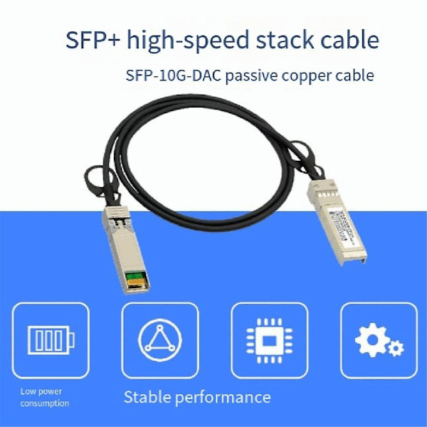 10g Sfp+ Dac-kabel, direkte tilkobling kobber passiv kabel, 0,5 meter fungerer for ,,, bryter