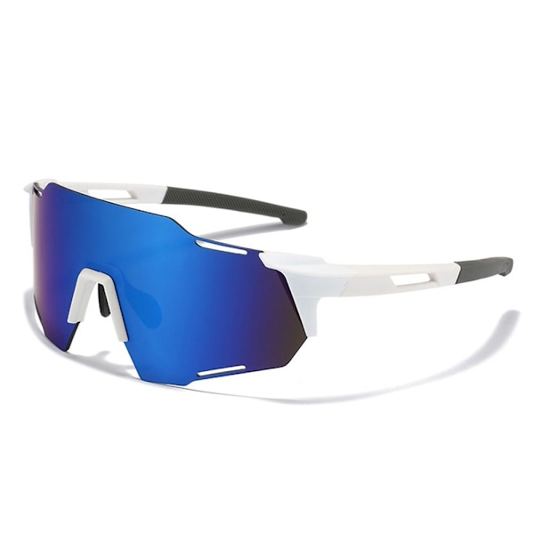 Urheiluaurinkolasit Pyöräilylasit UV-suojalasit Motocross-lasit White-Mirrored Blue