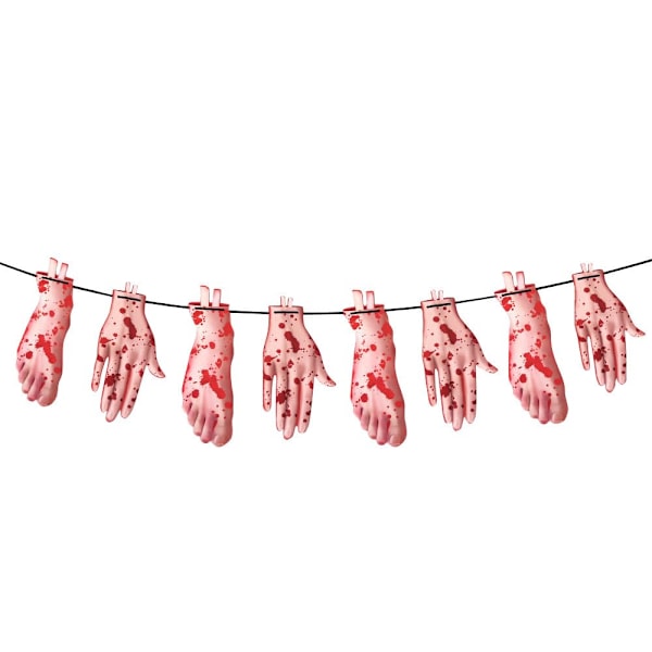 2 set Happy Halloween Banner Röd Läskig Design Pumpa Häxa Dörröverstycke Mantelar Vägg Halloween Party Dekorationer