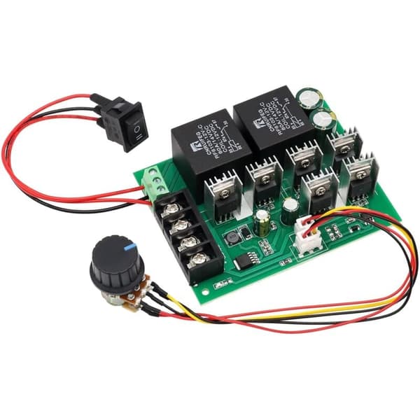 DC Motorstyring, DC 9-50V 40A Reversibel DC Motorhastighetskontroller til 12V 24V 36V 48V 2000W Reversibel Hastighetskontroll