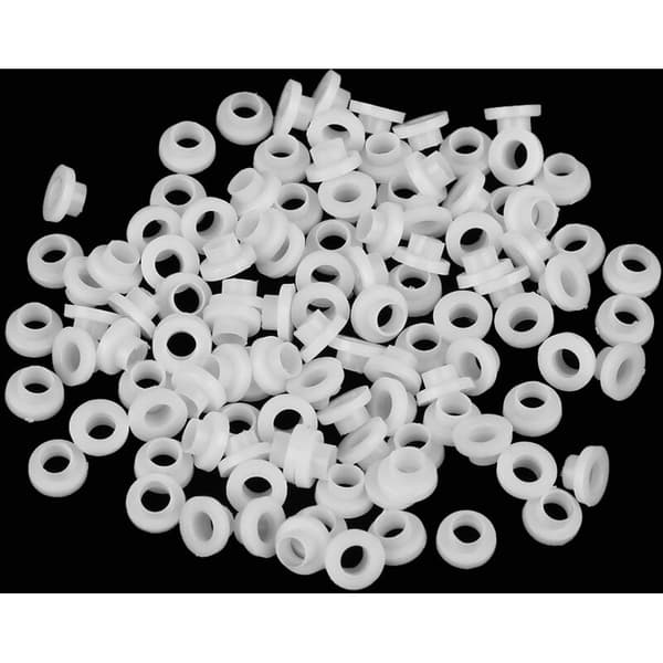 100 stk. Ringforinger, isolerte plastavstandsstykker for transistor (TW-6), tetningsring