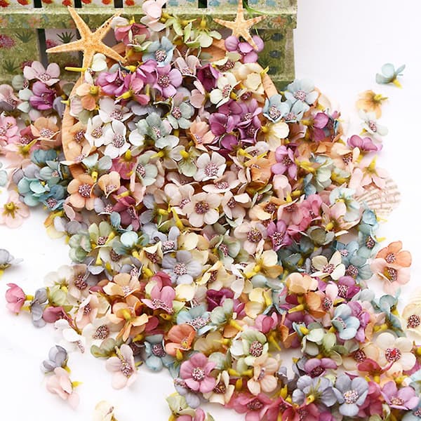 100 stk Mini Kunstige Blomster Simulering Daisy Blomster DIY Hårnål Materialer