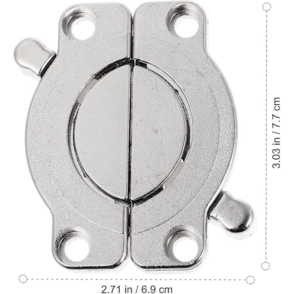 Bordslås i zinklegering, matbordsspänne, träningsbordssammankoppling (1 st, silver)