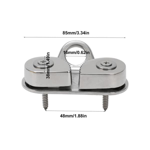 316 Rustfrit Stål Cam Cleat Anti-rust Båd Guide Ring 3-15mm Reb
