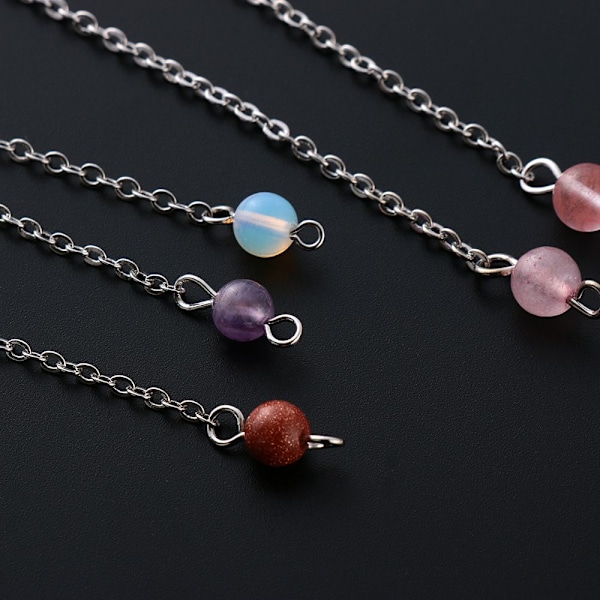 Luonnonkiviterapia Riipus Korut Reiki Pyramidi Kuusikulmainen Heiluri Ketjuriipus amuletti 9-Snowflake Stone