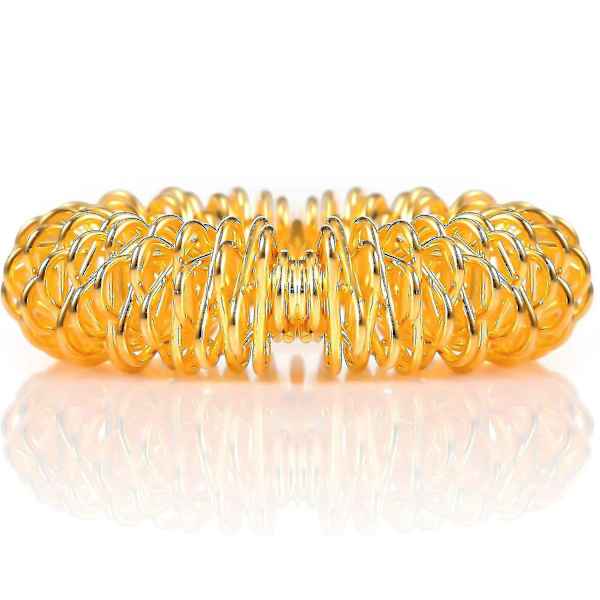 12 stycken akupressurring spikiga sensoriska fingerringar massageringar set