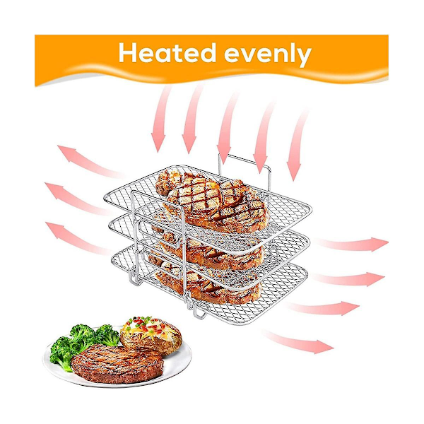 Stativ for Ninja Dual 304 Rustfritt Stål Multi-lag Dehydrator Stativ Toast Stativ