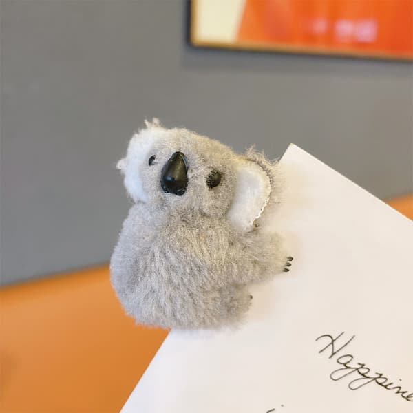 2 stk. Koala Bangs Clip Søde Koala Blyant Hugger Toddler Hår Tilbehør Hår Perler til Kvinder Toddler Hår Spænder Små Hår