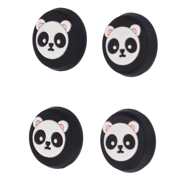4 stk. Tommelfingergreb Multipurpose Udskiftning Silikone Tommelfingergreb Hætter til PS5 Controller Sort