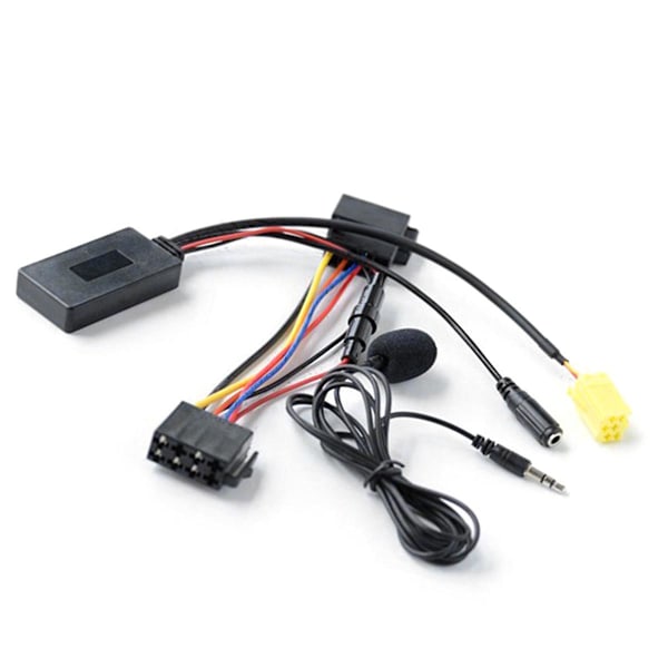 6-pinners bil Bluetooth lydadapter mikrofon håndfri Aux-kabel for 159 Smart Fortwo 451