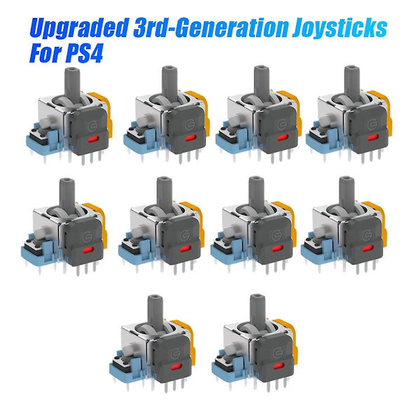 Uppgraderade 10 st Joystickar för Joystickar Hall Elektromagnetiska Högprecisions Justerbara Joystickar