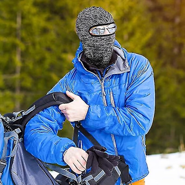 3 deler Vinter Varm Balaclava Ski Ansiktsdekkende Skjerf Vindtett Støvtett Balaclava Pustende Ansikt Hals Varmer For Menn Kvinner Snøbrett Ski