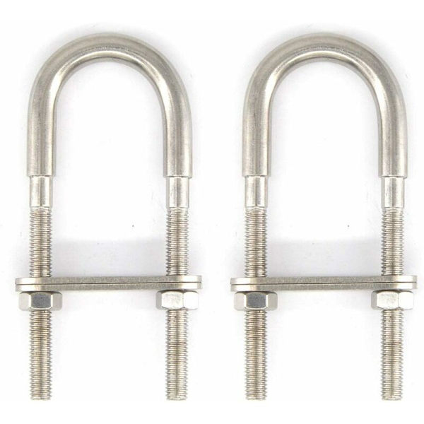 M6x90 304 Rustfritt Stål U-bolt (2 stk)