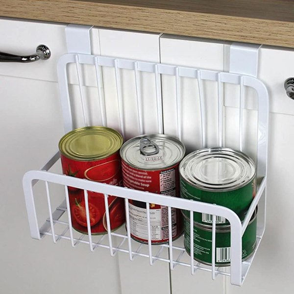 Kurv under skab, opbevaring under hylde, kurv til opbevaring, jernopbevaring, hængende hylde, organiseringsholder i tråd til køkken og pantry