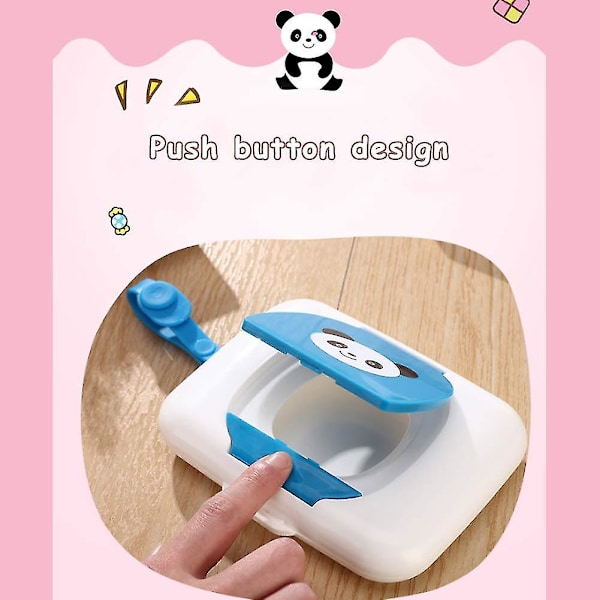 Plastbehållare för våtservetter Bärbar dispenser Våtdukar Baby Barnvagn Återanvändbar Utomhus Resa Förvaring
