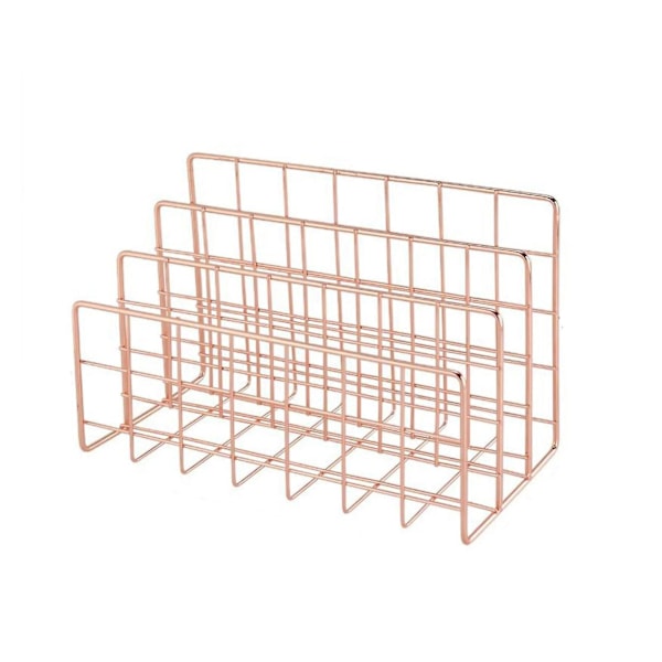 Metal Mesh Desk Organizer Desktop Sorter Mail Tray File Organiser Office Home Bookends Book Holder