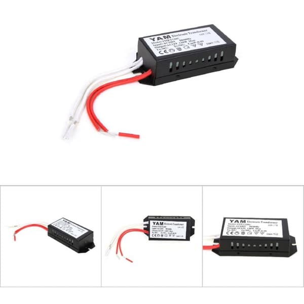 220V til 12V Elektronisk Transformer, Spændingsomformer, Intelligent Strømforsyning (120W)