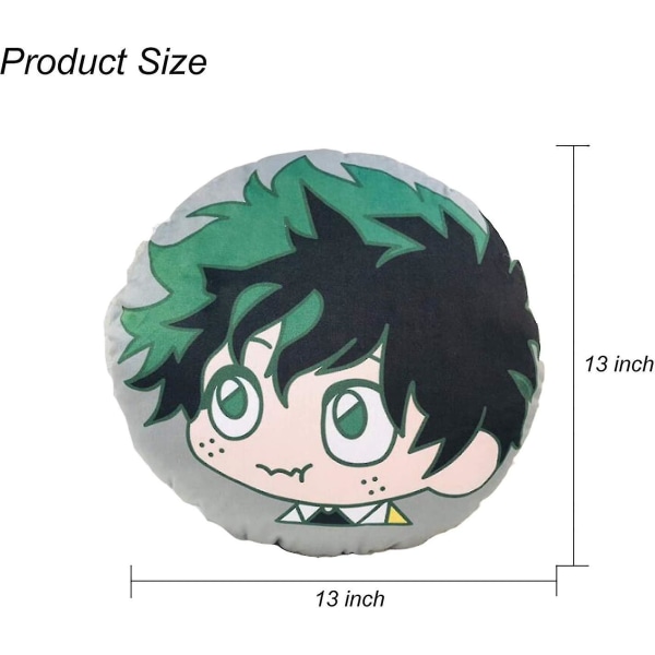 My Hero Plush Pillow Midoriya Pleddputer Dekorative Tegneserie Pudetrekk Nydelig Sofa C