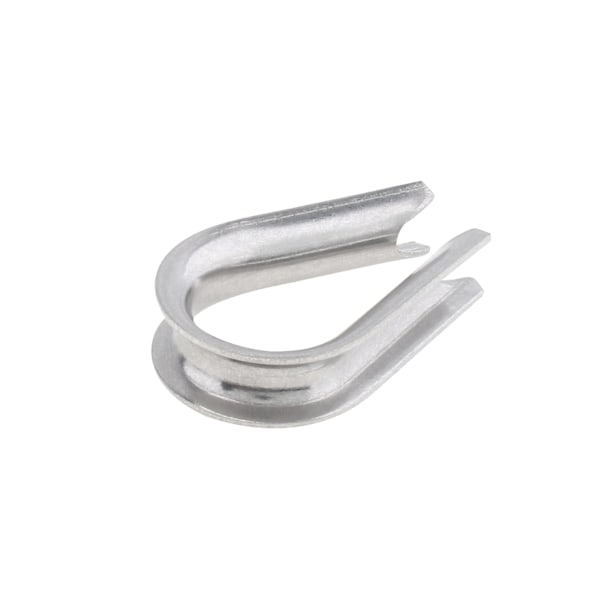 6 stk. Wire Rope Thimbles, M5 rustfrit stål thimble til kabelrigning ekstra kraftig wire rope thimbl