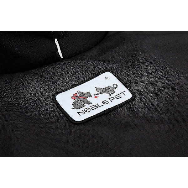 Vandtæt Fleece Vinter Vest til Kæledyr med Refleksstriber Sort Xxl