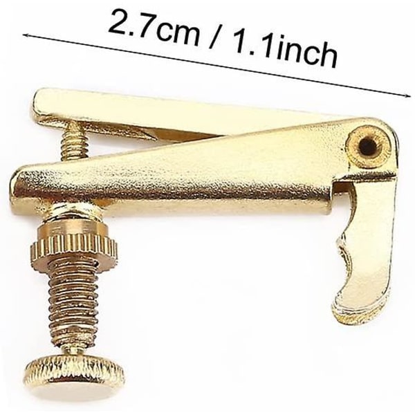 4 stk strengjusterer holdbar fiolin streng finjusterer erstatningsdeler for 3/4