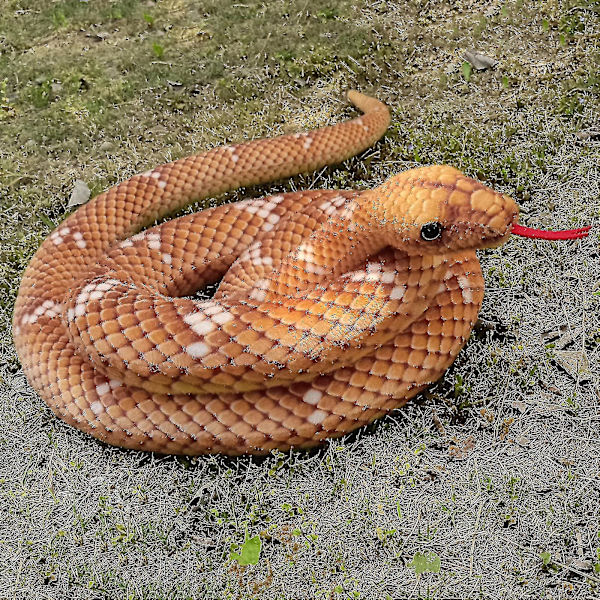 Gigantisk slange plysjleketøy, stort utstoppet dyr boa constrictor, 5,9 fot slangegaver til barnebursdagsspøk rekvisitter-1
