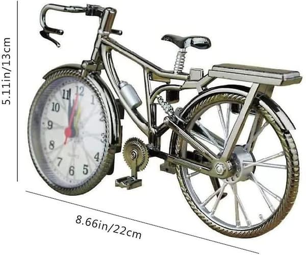 Väckarklocka Cykelklocka Retro Bordsklocka för Dekoration och Tidsinställning