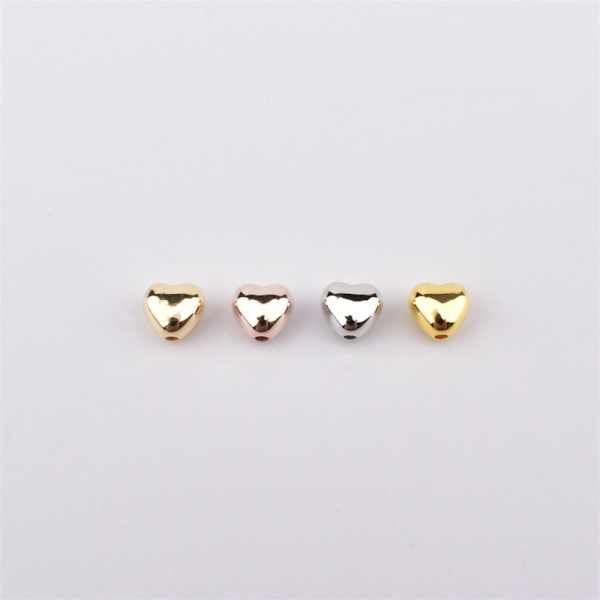 4set 320 st CCB-pärlor Hjärtformade lösa pärlor Pärlnål Distanspärla för smyckesfynd (inte metall)