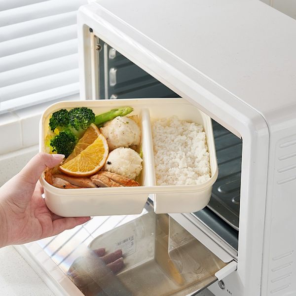 Matlåda i silikon av livsmedelskvalitet, läcksäker, BPA-fri, ugns- och diskmaskinssäker (gul, grön och orange)