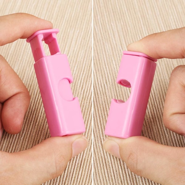 Squeeze Brödpåsklämmor, Påsklämmor, Påsklämmor, Glidgrepp Lätt Kläm & Lås, Blandade Färger, 6 st