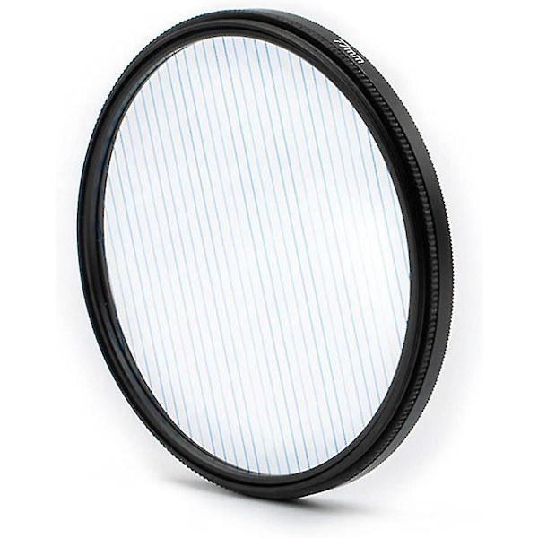 Prismeobjektivfilter 77mm Starlight Glare Filter Anamorfisk Lens Flare Effektfilter Filmrekvisitter (Blå stribe flare)