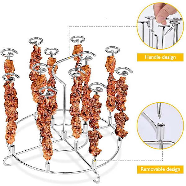 Spiddstativ, luftfrityrtilbehør grill for hjemmekjøkken for Ninja Foodi 6 Quart dehydratorstativ