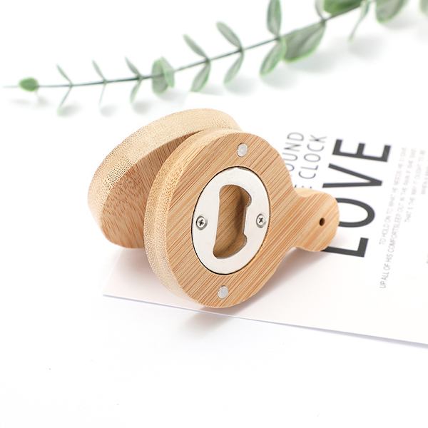 Flasköppnare Vindispenser Magnetisk Flasköppnare Ölflasköppnare Special Kylskåpsmagnet Bambu Kylskåpsmagnet Flasköppnare