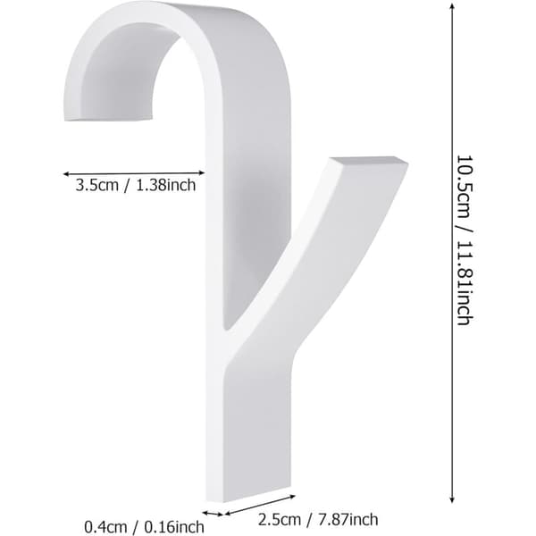 6-delars handdukstork, handdukskrok för element, handdukstorkningskrok, vit plast