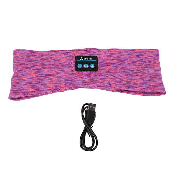 Trådløst Sleep Headband Justerbare Musikalske Bløde Sleep Headphones til Løb Yoga Lilla 0.1