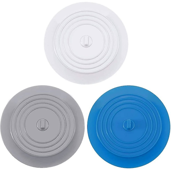 3 Pieces Drain Plug Silicone Tub Plug, Large Cover Sink Plug 6 Inch Drain For Kitchen