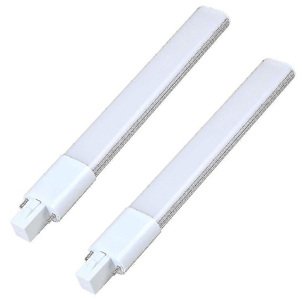 2 stk. G23 LED-pærer AC 85-265V, Neutral Hvid 4000k, 1200lm, Energibesparende Lys