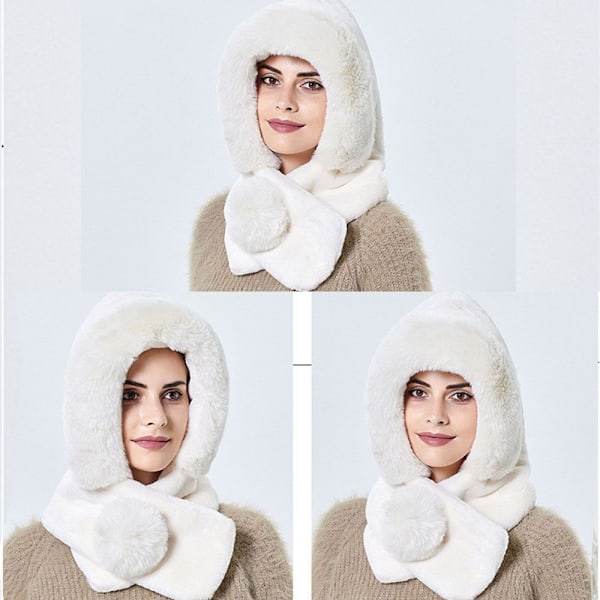Naisten Lämmin Talvi Turkis Hattu Huivi Ulkoilu Hiihto Tuulenpitävä Lippis beige