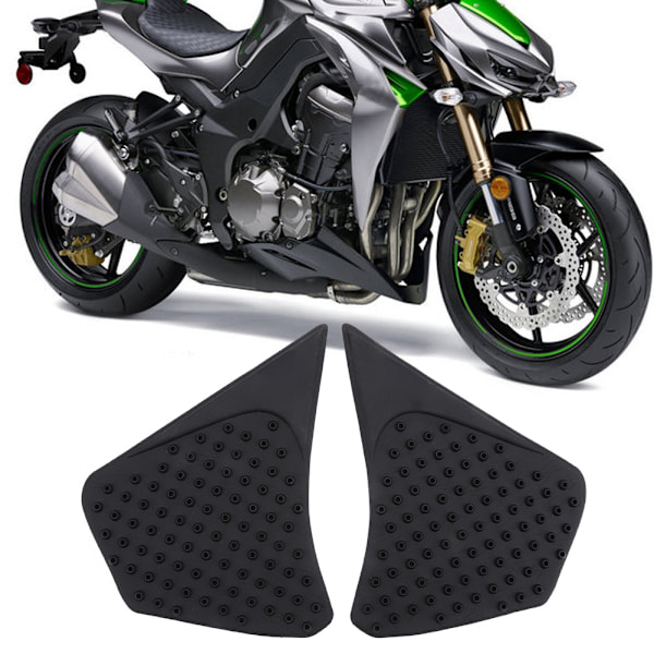 Motorcykel Sidotank Pad Dragkedja Halkfritt Grepp Skydd Knäskydd Passar För Kawasaki Z1000 14-16 0.1