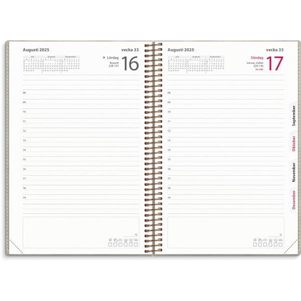 Kalenteri 2025 Päivyri Twist beige