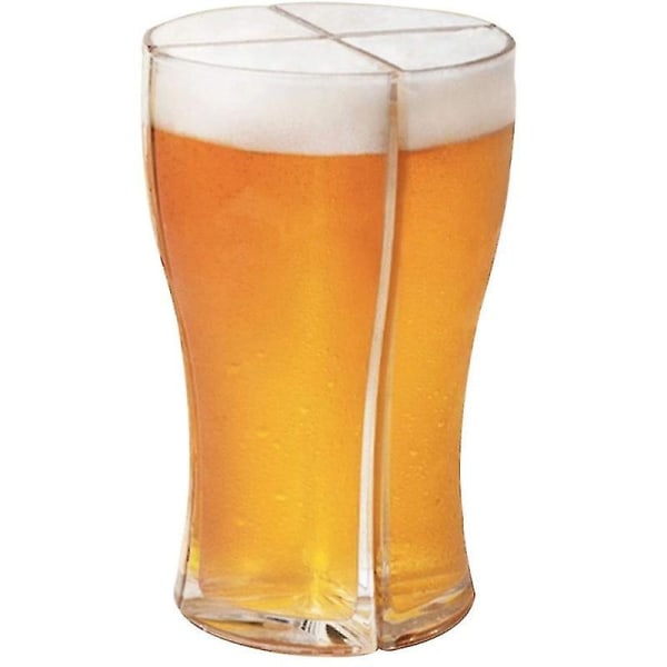 4 i 1 ölglasmuggset Super Schooner Cup Separable 4-delad ölmugg Stein Partymugg