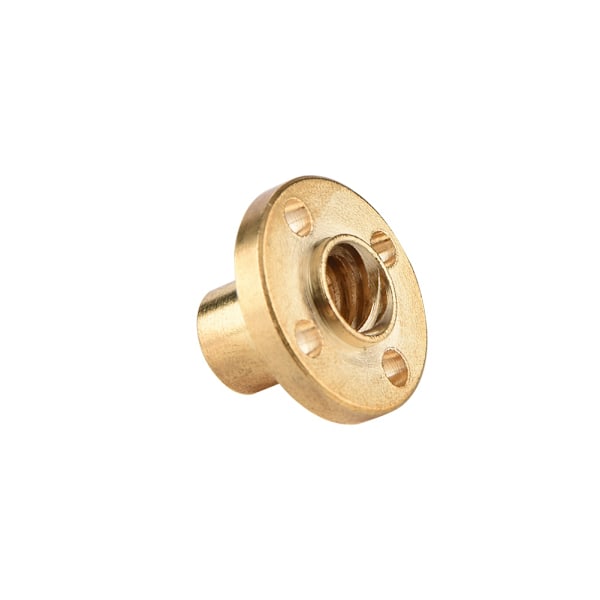 T8 8mm Trapezformet gjengestang i rustfritt stål og messingmutter for 3D-printer 500mm 0.1