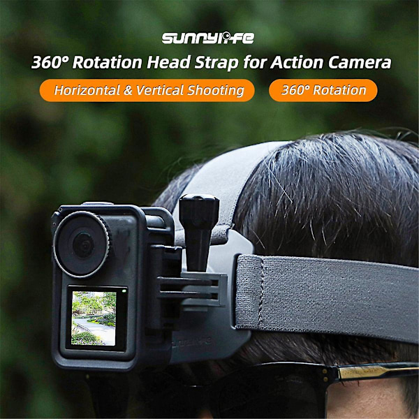 For Action4 Go3 Universal Headband Mount 360 Multifunctional Gopro12 Sports Camera Phone Headband