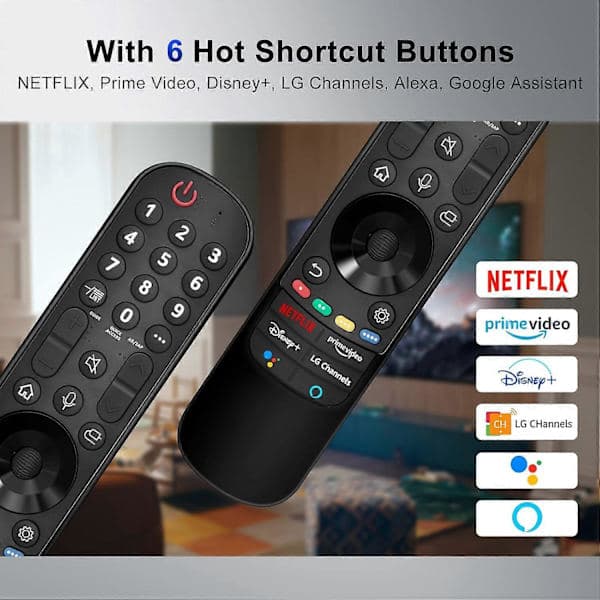 Magic Remote for LG Smart TV Remote Control, Compatible with 2021/2022 LG UHD OLED QNED NanoCell 4K 8K Smart TV, with Voice and Touch Function