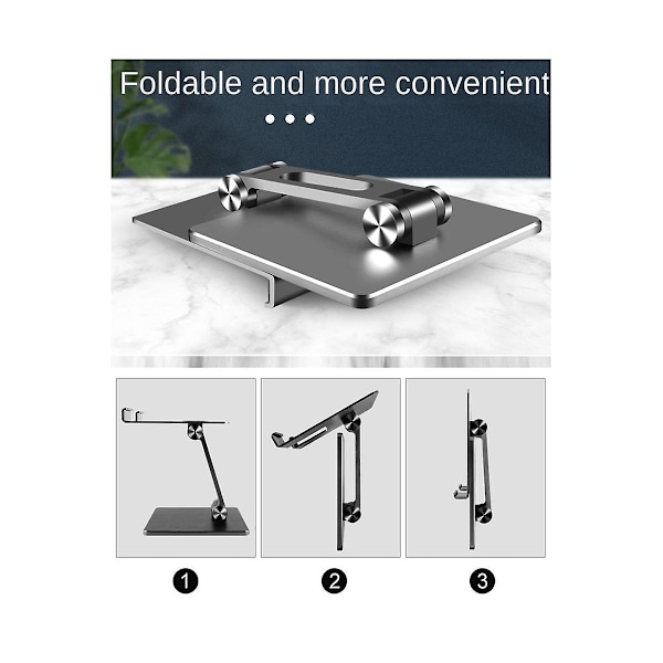Tablettställ i Aluminiumlegering Passar För I Pad Hög Vinkeljustering Tablet Dator Multifunktionell