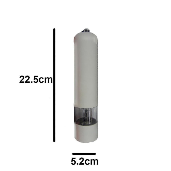 Elektrisk havssalt- och pepparkvarn och skakersats, batteridriven med ljus och justerbar, 1 st