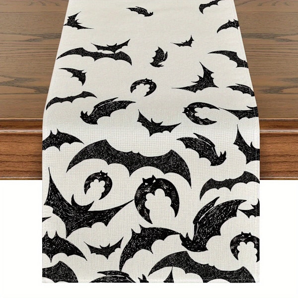 3 kpl Halloween-pöytäliina pöydänpäällinen Pelottava Halloween-keittiö ruokapöydän koriste sisä- ja ulkokäyttöön Kotijuhlatarvikkeet